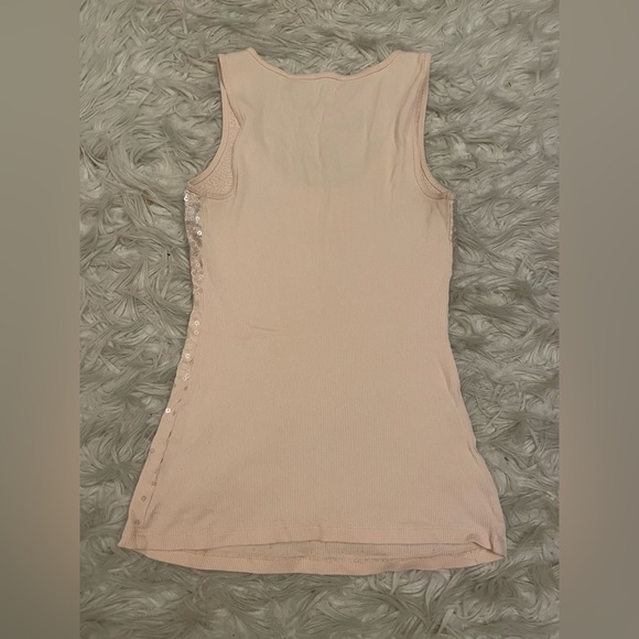 Baby pink sparkly sequin tank top size small - Picture 8 of 10